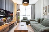 شقة رائعة بغرفة نوم واحدة وصالة في الممشى - The Sapphire - B&B Sharjah city