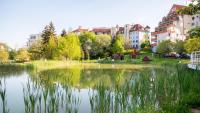 ALURE RESIDENCES 2 & 24h self check-in, parking in the garage in the apartment building included, new building, terrace, green location with a forest park with a lake, children's playground - Chambres d’hôtes