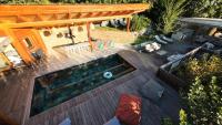 Chalet FLOCON Serre Chevalier cinéma sauna jaccuzi, piscine été - B&B Briançon