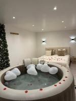 F2 jacuzzi moderne et spacieux - B&B Étampes