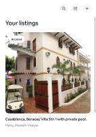 Casablanca Boracay 4 bedroom Villa Stn 1 with private pool - B&B Borac