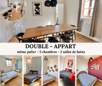 Double appartement jusqu'à 14 personnes en hypercentre de Berck-Plage - B&B