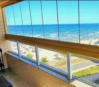 Lindo e novo apto à beira-mar em Caiçara - Praia Grande - B&B Praia Grande