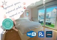 Fl’Heurt de Mer appartement au pied de la plage, vue mer - B&B Le Portel