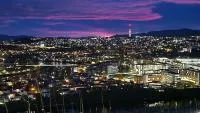 Modern apartment with stunning view over city - Chambres d'hôtes Trondheim