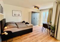 Helles, modernes 1R Apartment mit Balkon, Parking und Streaming - Bed and Breakfast Maagdenburg