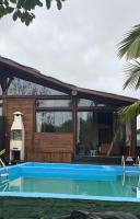 Cabana a 3 min Praia da Vila - Piscina Compartilhada - B&B Imbituba