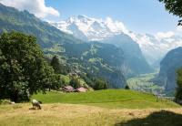 Chalet Hunnenfluh Garden Apartment - B&B Wengen