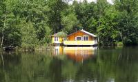 Chalet flottant sur lac et spa - B&B Mios