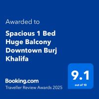 Spacious 1 Bed Huge Balcony Downtown Burj Khalifa - Chambres d'hôtes Dubaï