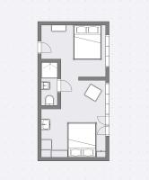 Two-Bedroom Apartment with Balcony