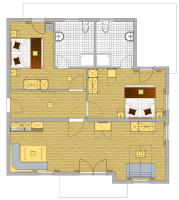 Appartamento con 2 Camere da Letto e con Vista Montagna