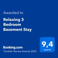 Relaxing 3 Bedroom Basement Stay - Bed and Breakfast
