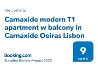 Carnaxide modern T1 apartment w balcony in Carnaxide Oeiras Lisbon - B&B
