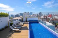 Radiant Rooftop Apartment in Central Condesa with AC & Pool - B&B Ciudad de México