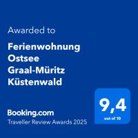 Ferienwohnung Ostsee Graal-Müritz Küstenwald - B&B
