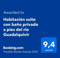 Habitación suite con baño privado a pies del río Guadalquivir - Chambres d'hôtes Coria del Río