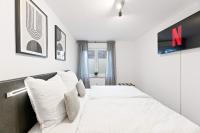 Kingsize Bett, zwei Zimmer, Waschmaschine, Netflix - B&B Pforzheim