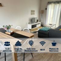 Maison Mitoyenne avec cour + parking - B&B