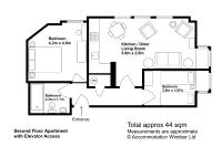 Appartamento con 2 Camere da Letto