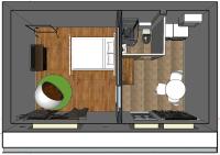 Bungalow met Uitzicht op de Tuin