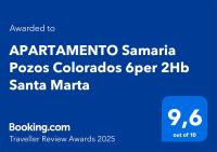Apartamento Samaria Pozos Colorados 6 personas 2HB Santa Marta - Chambres d'hôtes Santa Marta