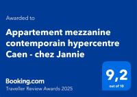 Appartement mezzanine contemporain hypercentre Caen - chez Jannie - Chambres d'hôtes Caen