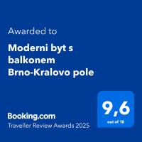 Moderni byt s balkonem Brno-Kralovo pole - B&B Brno