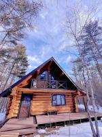 北軽井沢の浅間山麓に佇む本格カラオケとサウナ付きログハウス - B&B
