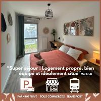 T3 Moderne - Proche tram - Parking privé - B&B