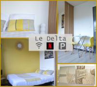 Le Delta - Centre CHU - parking privé - Netflix - B&B