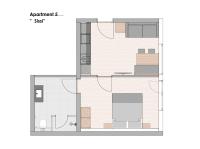 Appartement met 1 Slaapkamer