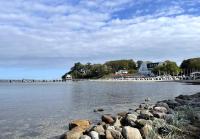 Hedwigsblick - Sommerhäuschen mit Weitblick & Privattreppe zum Strand - Bed and Breakfast Westerholz