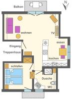 Seestraße 75 Wohnung Dachgeschoß - B&B Zingst
