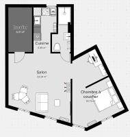 Appartamento con 1 Camera da Letto