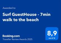 Surf GuestHouse - 7min walk to the beach - B&B