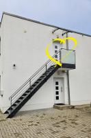 Moderne Wohnung mit Balkon - nahe Kurpark & Messezentrum - Ferienwohnung