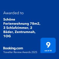 Schöne Ferienwohnung 78m2, 3 Schlafzimmer, 2 Bäder, Zentrumnah, 1OG - Chambres d'hôtes Erfurt