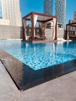 HiGuest - New! Stunning sea view studio, Balcony, Pool - B&B Dubái