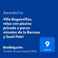 Villa Buganvillas, relax con piscina privada a pocos minutos de la Barrosa y Santi Petri - B&B Chiclana de la Frontera