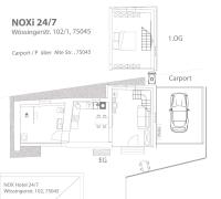 NOXi 90qm Carport Küche WiFi Washer Kamin - B&B Wössingen