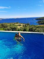 Amazing view with swimingpool House Panorama - B&B Rogoznica