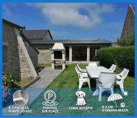L Ancre Maison séjour spacieux lumineux avec jardin et extérieur aménagé terrain de petanque proche Omaha beach, Grandcamp Maisy et pointe du Hoc - B&B