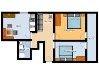 Appartamento Grande con 2 Camere da Letto