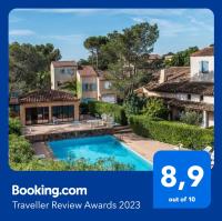 Geschmackvoll eingerichtetes Apartment Le Poisson bleu, 2 Terrassen, Pool, Meerblick, eigener Parkplatz by Riviera HomeLife - Chambres d’hôtes Saint-Raphaël