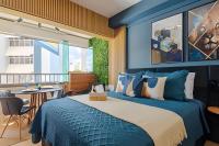 Pinheiros I Faria Lima, Apto Studio, 50m Metrô, Piscina, WI-FI - Bed and Breakfast São Paulo