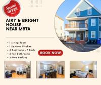 233-3 New! Boston Family Escape -Space & Serenity - B&B