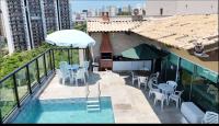 Cobertura Luxuosa, pe na areia - Exclusividade na Praia do Tombo, Guarujá, a Mais Premiada com Bandeira Azul no Brasil - Chambres d'hôtes Guarujá