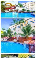 Golden Dolphin Grand Hotel- Apt 2quartos,frente piscina,com lençóis,fronhas,toalhas de rosto, piso e material básico de higiene inclusos - Até 7 hóspedes mais uma criança de até 5 anos - NÃO É PERMITIDO PET - Chambres d'hôtes Caldas Novas