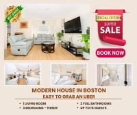 60-2 3BR Boston - Modern Apt near Franklin Park - Chambres d’hôtes Boston